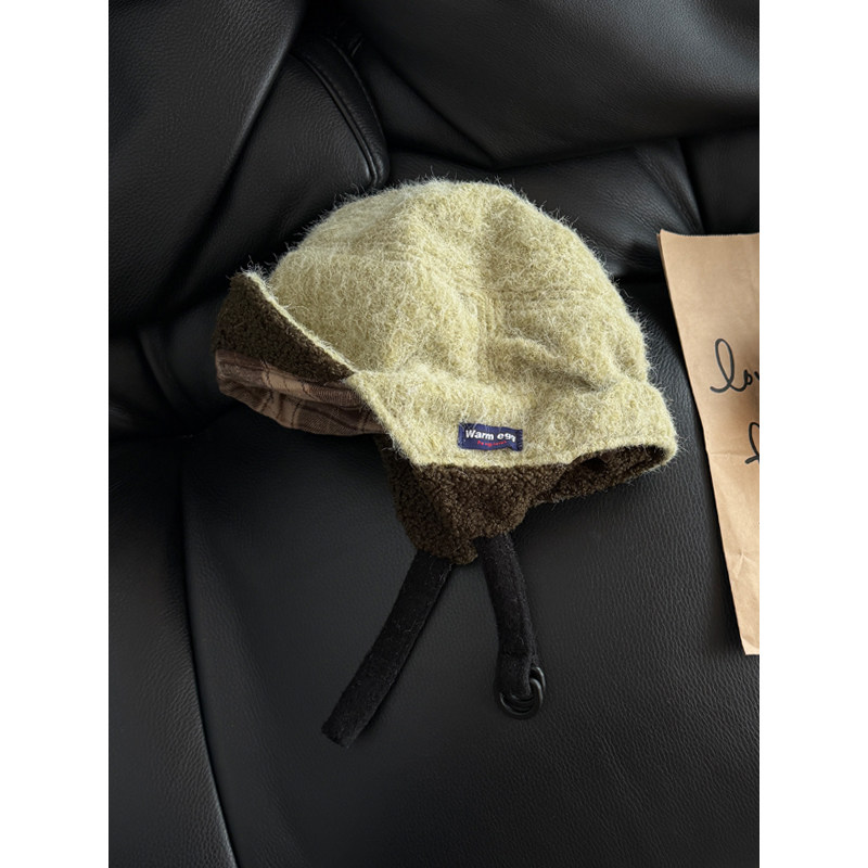 TAAK潮牌浅绿色毛绒绒格子雷锋帽子女冬天日系复古保暖护耳飞行帽,服饰配件/皮带/帽子/围巾,帽子,淘宝优惠券,粉丝福利购,淘宝优惠卷