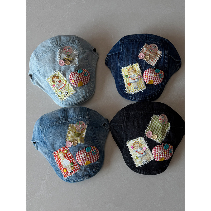 TAAK设计师款水洗牛仔布可爱前进帽子女日系复古文艺显脸小贝雷帽,服饰配件/皮带/帽子/围巾,帽子,淘宝优惠券,粉丝福利购,淘宝优惠卷