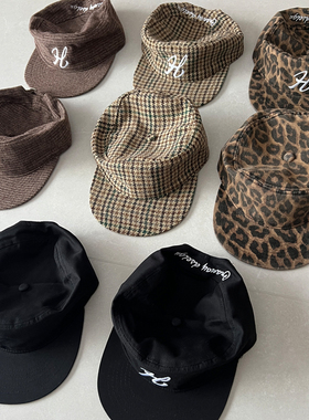 TAAK韩国潮牌新款平顶帽女鸭嘴帽复古宽帽檐字母平檐棒球帽鸭舌帽