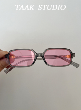 网红辣妹ins时髦方形墨镜