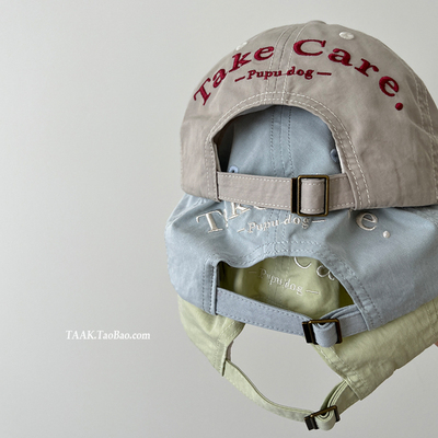 紫色可爱小狗棒球帽子