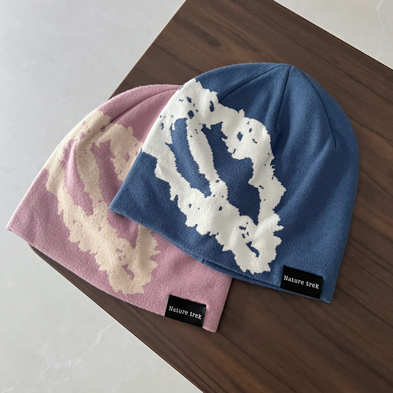 潮牌滑雪毛线帽子女套头帽