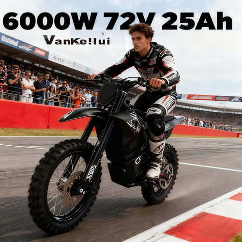 Vankehui新款72V 款跨境摩托车电摩电动越野车赛车锂电代步车张雪