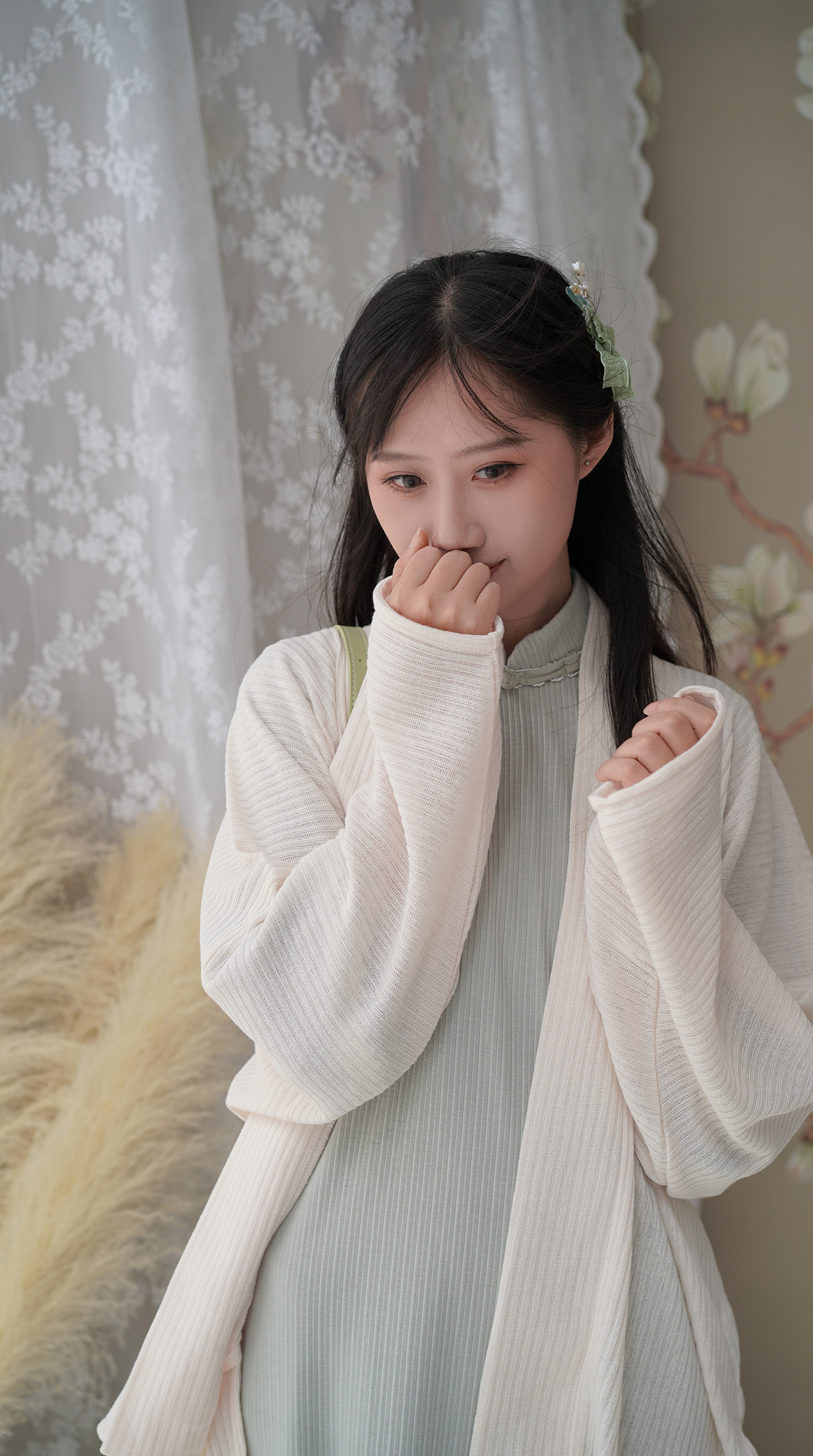 衫袂语文艺针织百搭汉服旗袍
