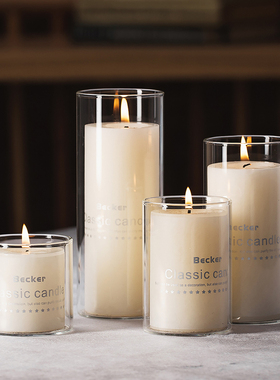 玻璃烛台欧式蜡烛杯情人节浪漫烛光晚餐民宿酒店宴会婚礼生日装扮