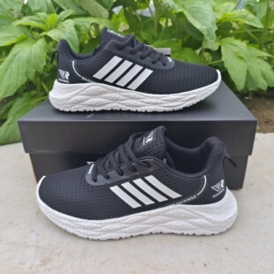 耐行者一号运动鞋超轻爆米花鞋底夏季透气网面运动鞋情侣同款跑步