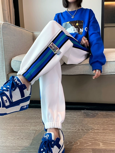 Tide, радужные осенние штаны, повседневные брюки для отдыха, по фигуре, свободный прямой крой