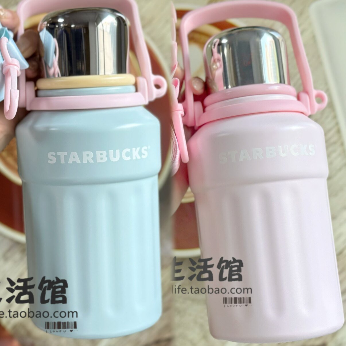 星巴克杯子不锈钢情侣杯