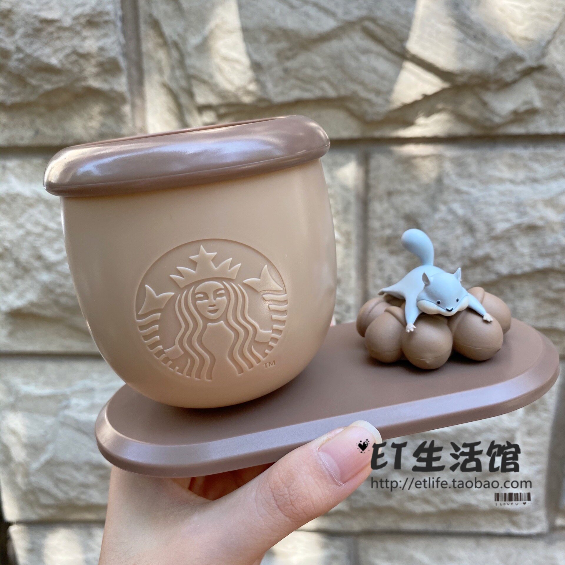 星巴克杯子可爱女生笔筒马克杯