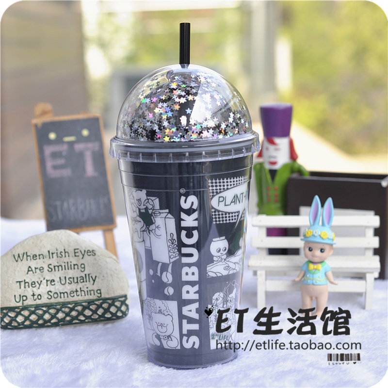 环保限量新款可爱风星巴克杯子