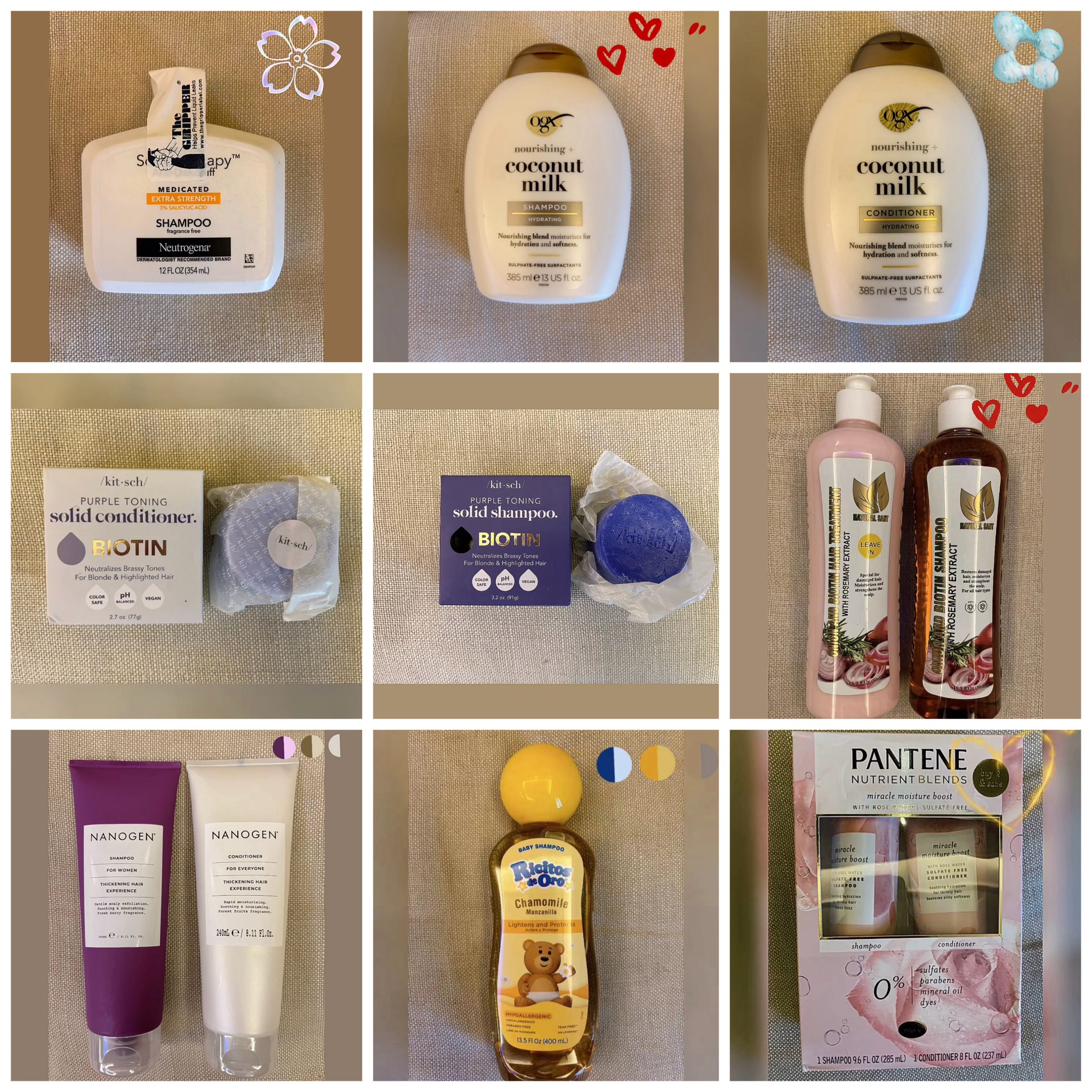 【值得推荐的洗发水】ogx PANTENE Nanogen kitsch洗发水护发素 - 封面