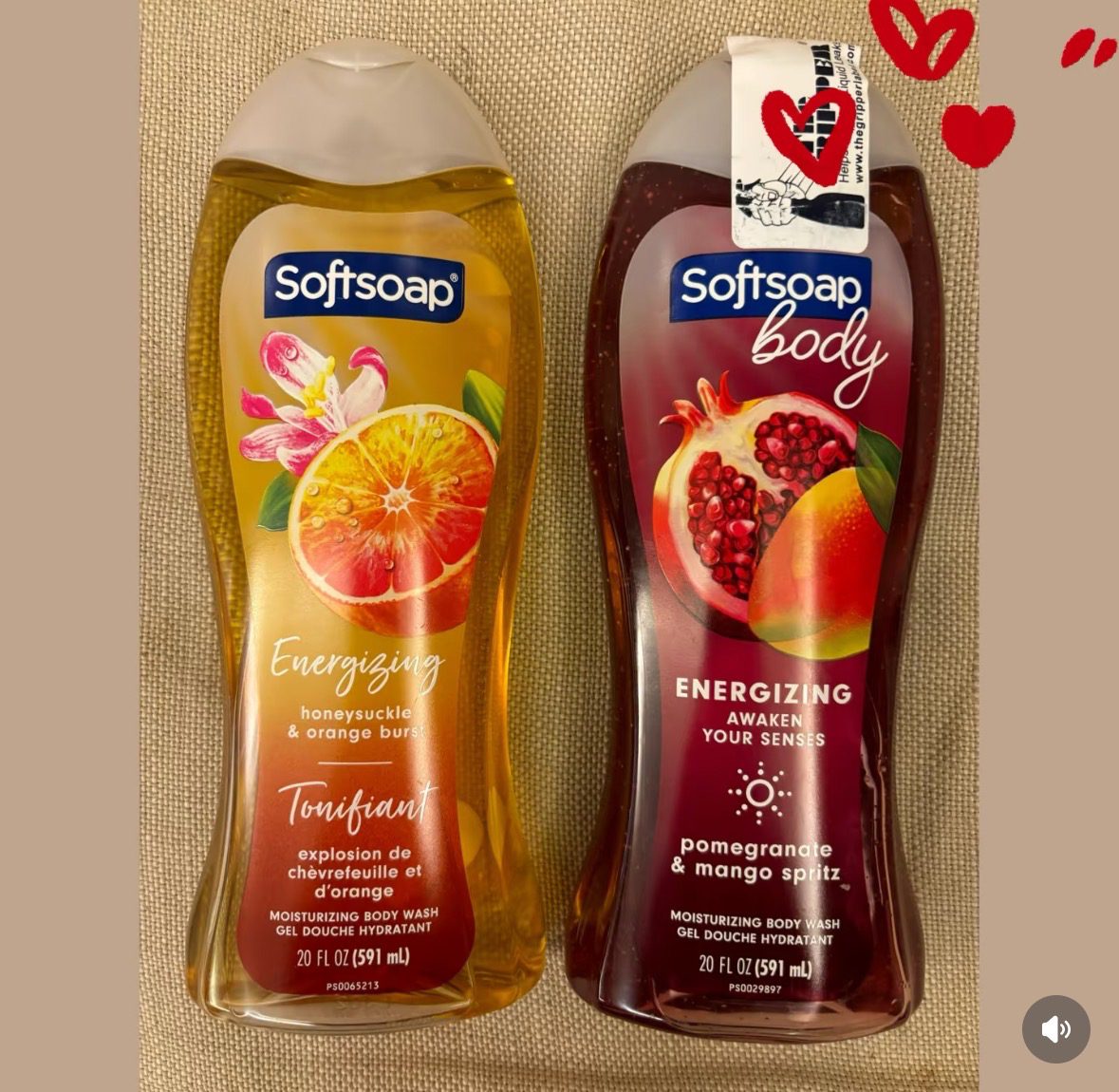 橙子蜂蜜石榴香水沐浴露Softsoap