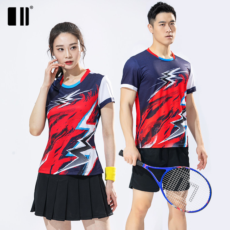 单双号套装速干个性运动乒乓球服图片