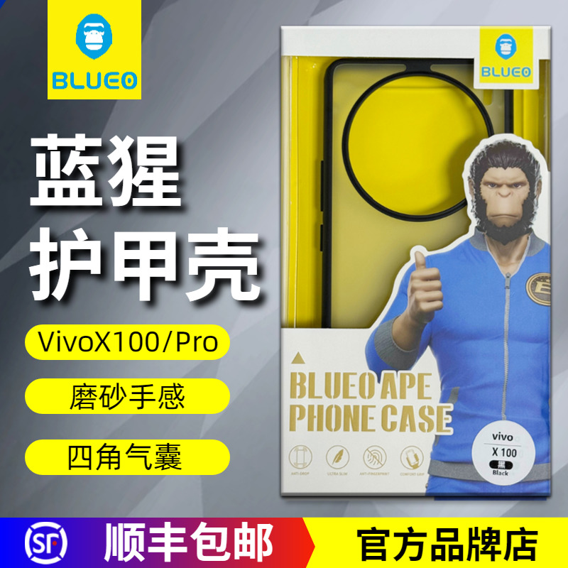 BLUEO蓝猩先生 VIVO X100pro增透AR镜头膜 手机后置摄像头保护膜高清耐磨防刮膜VIVO X100护甲磨砂防摔保护壳 3C数码配件 手机保护套/壳 原图主图