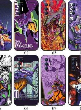 eva初号机 适用 realme GT/2T/Neo/闪速版/大师探索版/一加 9/Pro/9R/RT/8T/Ace 2V/魅族18/Neo5 SE手机壳