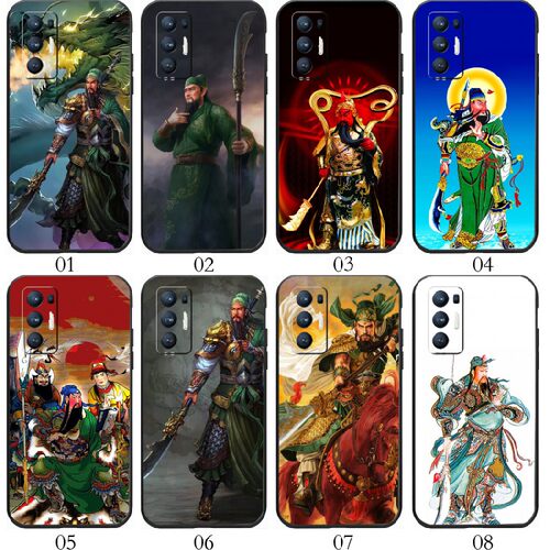 关公关羽 适用 iQOO Z6/Neo3/5 SE/Z5/Neo 5S/pro/Z3/Z1/U1/U1x/U3x/Z1x/小米10S/10至尊/realme x7手机壳