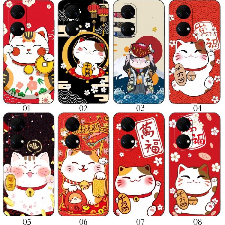 招财猫可爱 适用 红米 Note 11T Pro+/OPPO A1 活力版/一加 Nord N20/iQOO Z7i/12T/一加 Ace 2V手机壳