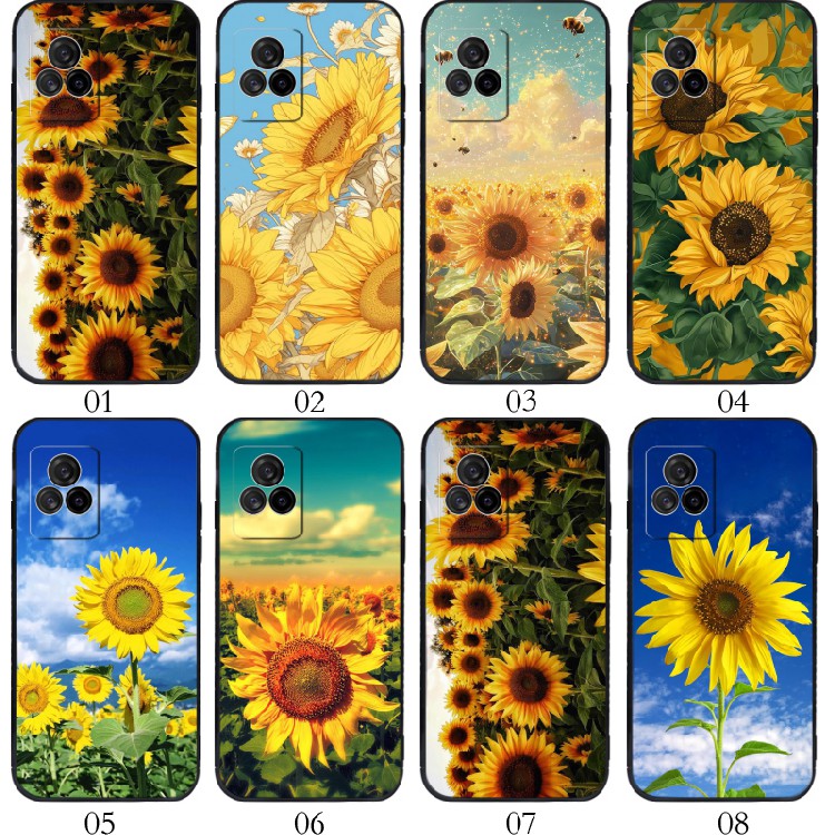 向日葵 适用vivo?Y31s/S9/X60/S7/Y52s/iQOO 7/U3/红米 K60E/K50 Pro/K40S/Civi 1S手机壳