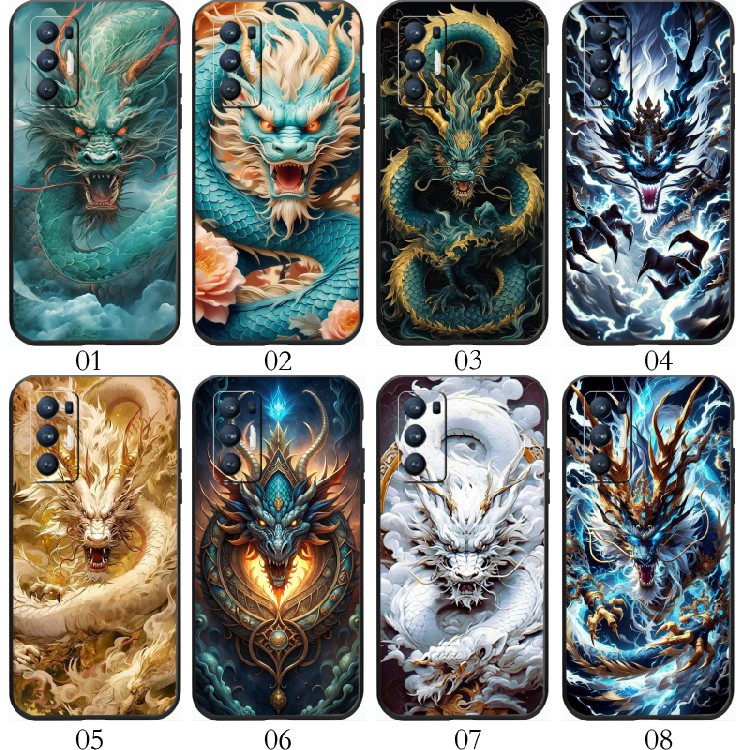 中国龙 适用 红米 Note 9 4G/K60/10 pro/K50 至尊/Note 11 SE/realme V5/x7/V15/Q2/Q3/手机壳