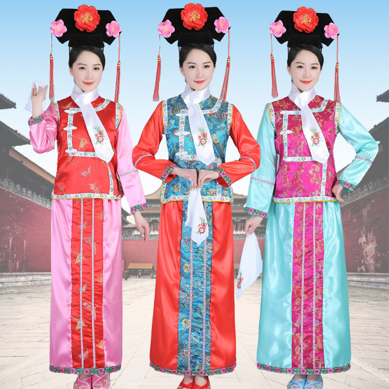 格格服古装成人清朝宫廷满族还珠服装旗服皇后妃子甄嬛传演出服装
