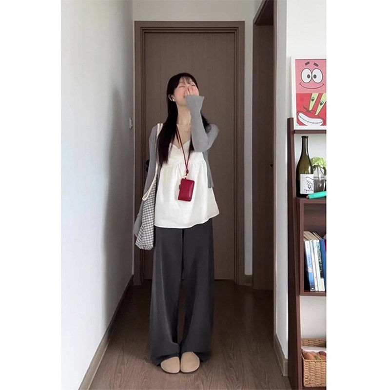 2026早春韩系氛围感甜妹miu里miu气穿搭初秋新款女装韩风chic套装