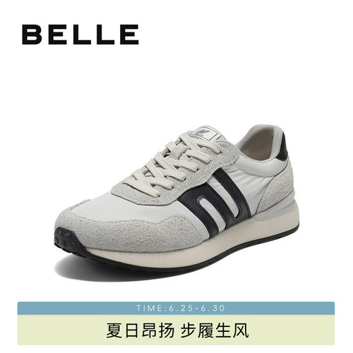 百丽休闲运动跑步阿甘德训板鞋