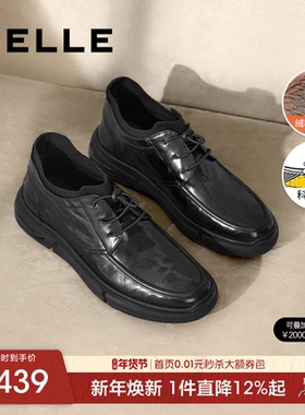 百丽男鞋高帮休闲商务皮鞋男冬季新款加绒棉鞋保暖短靴子8MP01DD4