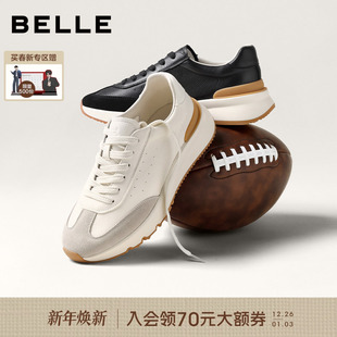 新款 男26春季 慢跑8YM01AM6 厚底增高休闲运动阿甘德训板鞋 百丽男士