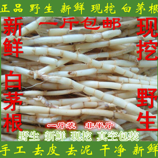 白茅根新鲜野生丝茅草根白茅草兰根茅根竹蔗芦根凉茶包邮