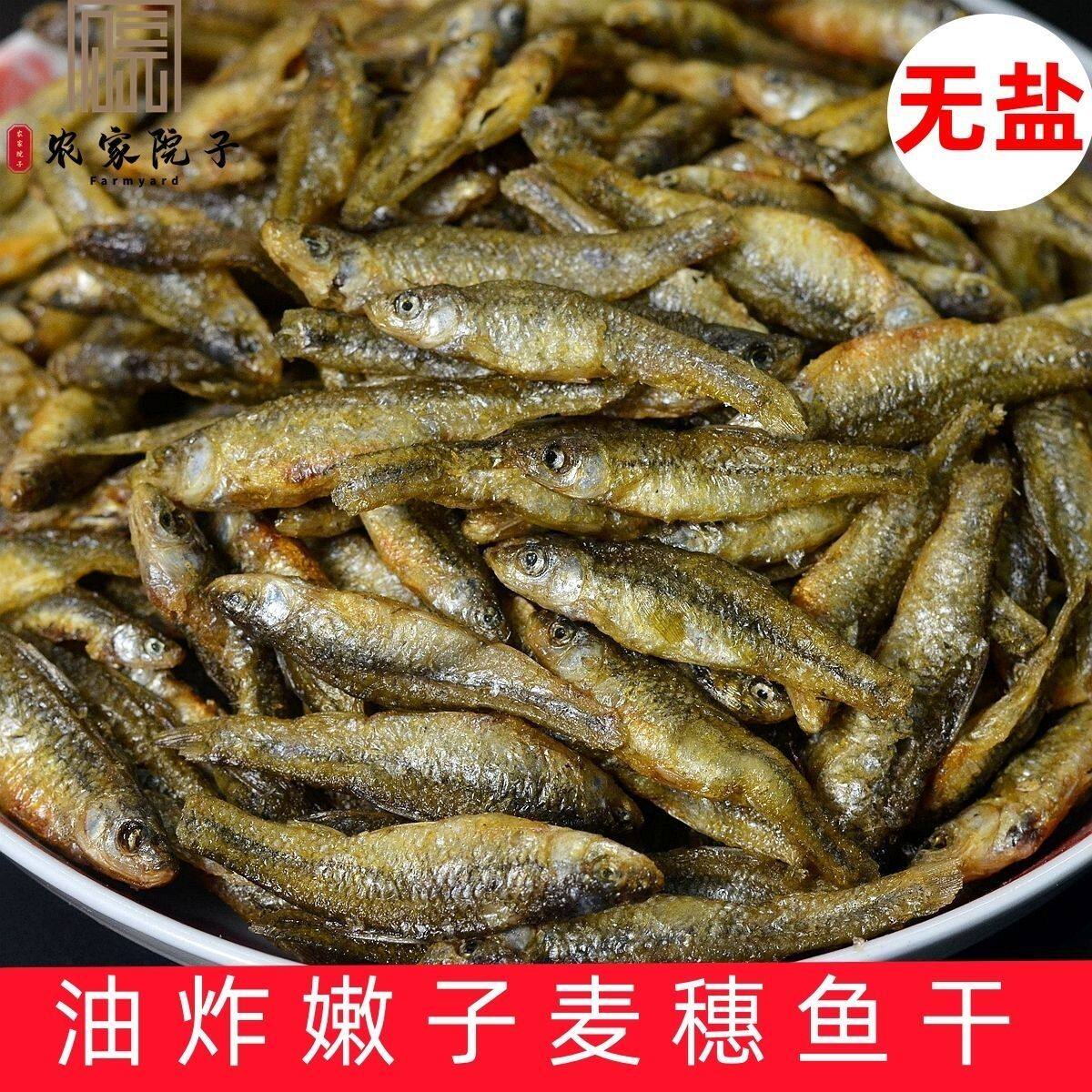 湖南小鱼干干货无盐嫩子鱼干油炸麦穗鱼干非火培鱼淡水小鱼仔淡干