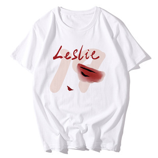 纪念张国荣哥哥LESLIE19周年同款衣服香港明星电影个性短袖T恤衫