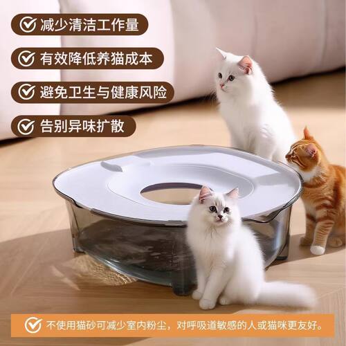 超大号半封闭猫砂盆防臭防溅