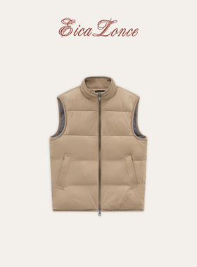 Eicalonce·意卡伦萨 冬季新款羊毛男士90白鹅绒羽绒马甲SM-WJ754