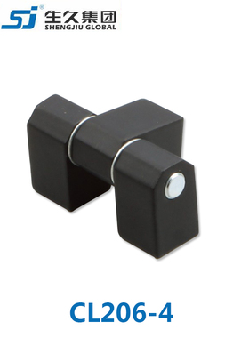 生久柜锁CL206-4镀亮光铬 镀铬 黑色铰链 锌合金合页配电箱柜铰链