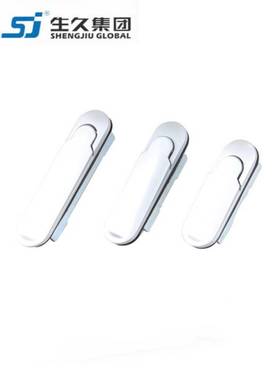 生久柜锁门锁MS843-1-2-3亚光黑色机箱锁钥匙配电柜锁拉伸锁