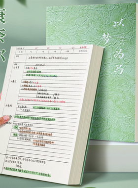 A4超厚康奈尔笔记本本子高效5r记忆法考公考研大学生备考复习记事本软皮面大本子2024年新款高颜值