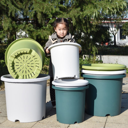 加厚特超大号口径6/7/15/25加仑树脂花盆塑料家用deepot绣球月季