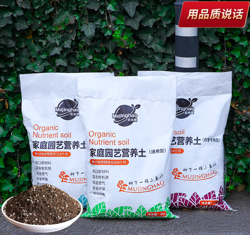 泥炭种植营养土壤种阳台蔬菜月季