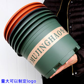 新款 加厚二代矮胖加仑花盆塑料绿萝月季 多肉阳台家用大号树脂盆栽