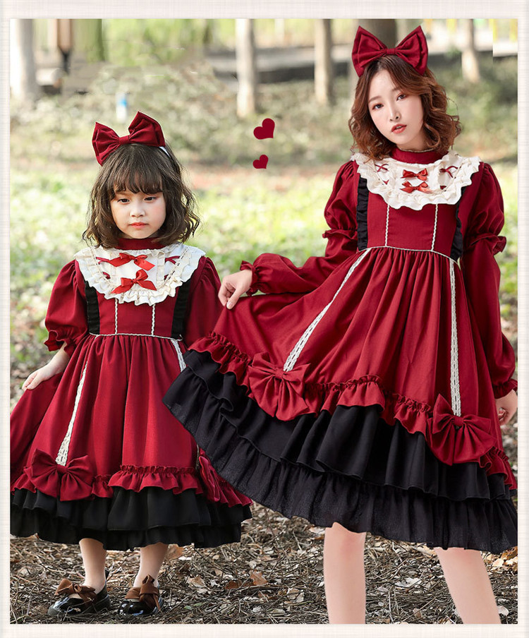 可爱学生lo裙洛丽塔儿童萝莉洋装