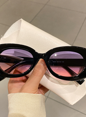 椭圆框时尚太阳眼镜防紫外线通用