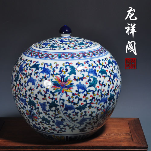 景德镇将军罐陶瓷客厅复古手工