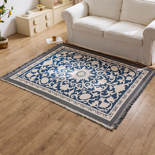 跨境中东民族风地毯客厅卧室地垫节日祈祷垫祷告毯朝拜垫棉纱线毯