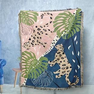 跨境外贸多功能线毯小红书装饰挂画DIY油画壁毯挂布艺术挂毯画