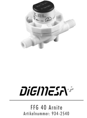 瑞士DIGMESA FF-934微型液体流量计 纯水啤酒饮料塑料涡轮传感器