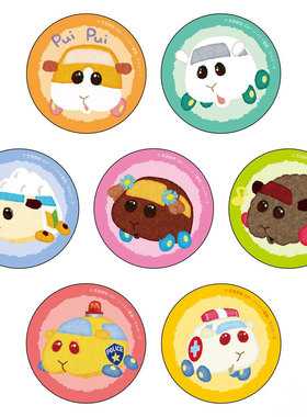 天竺鼠车车吧唧动漫徽章二次元周边现货可定制PUIPUI秀吉鳕鱼子