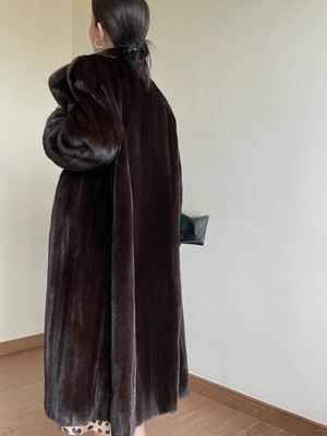 中古风仿皮草大衣防风保暖时尚