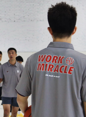 高品质polo衫定制篮球教练服diy
