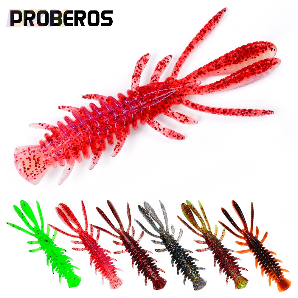 浮水虾路亚软饵 仿生软饵沉水内德倒钓 黑坑假饵鲈鱼鳜鱼软虫高.9