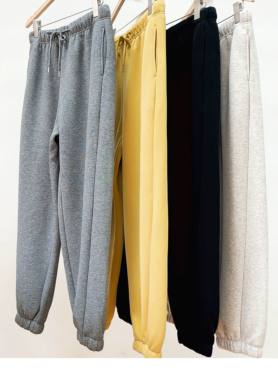 秋冬新款女士松紧腰抽绳宽松显瘦休闲裤卫裤澳绒厚实休闲裤宽松